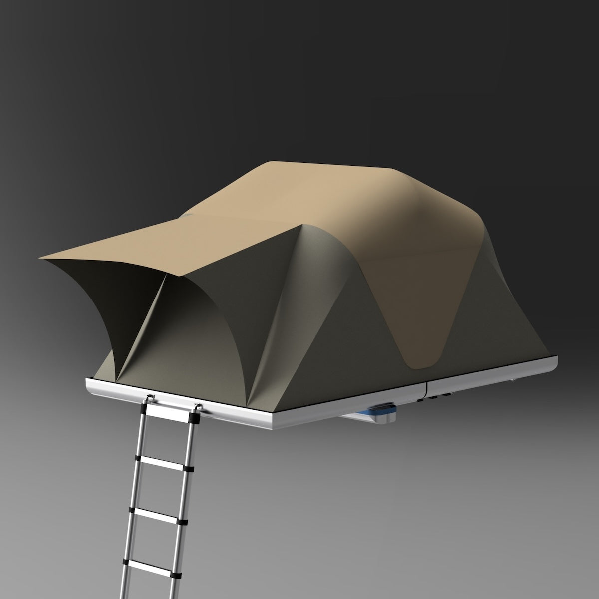 CAD Design of german engineered rooftop tent by Roof Space.