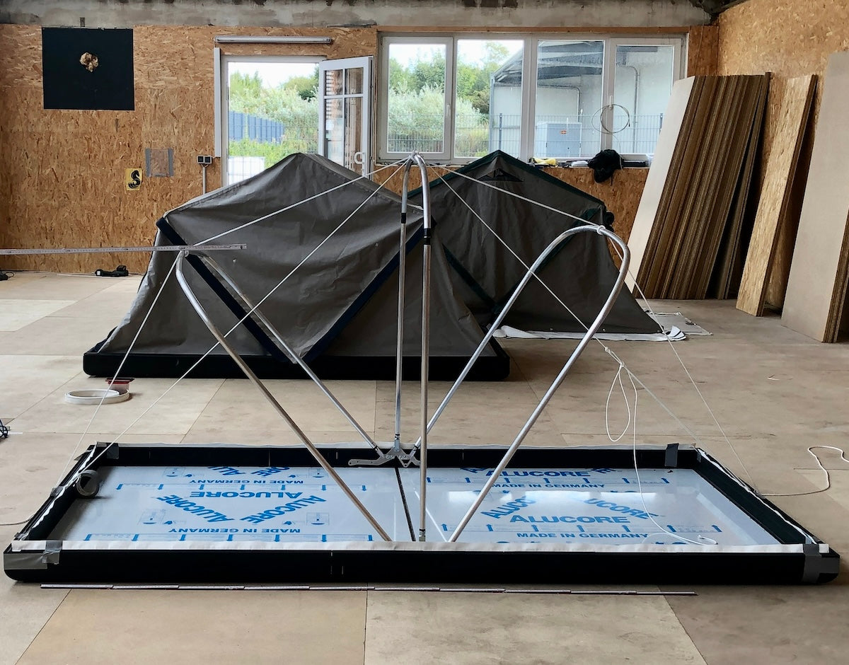 German engineering rooftop tents prototype.
