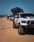 Roof Space 2 rooftop tent on Doge Ram in the desert.