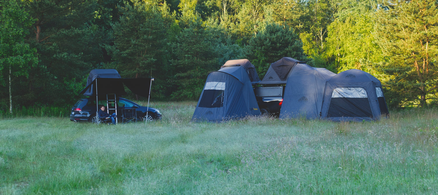 Roof top tent accessories by Roof Space in the nature.